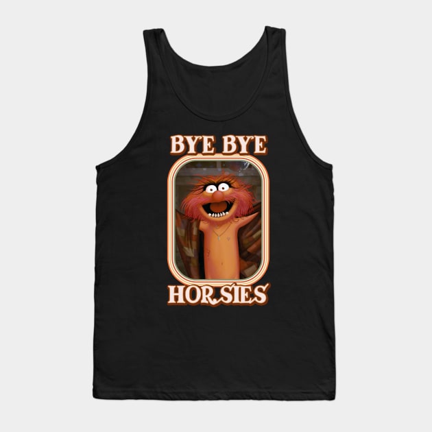 Animal - Bye Bye Horsies Tank Top by GrimbyBECK